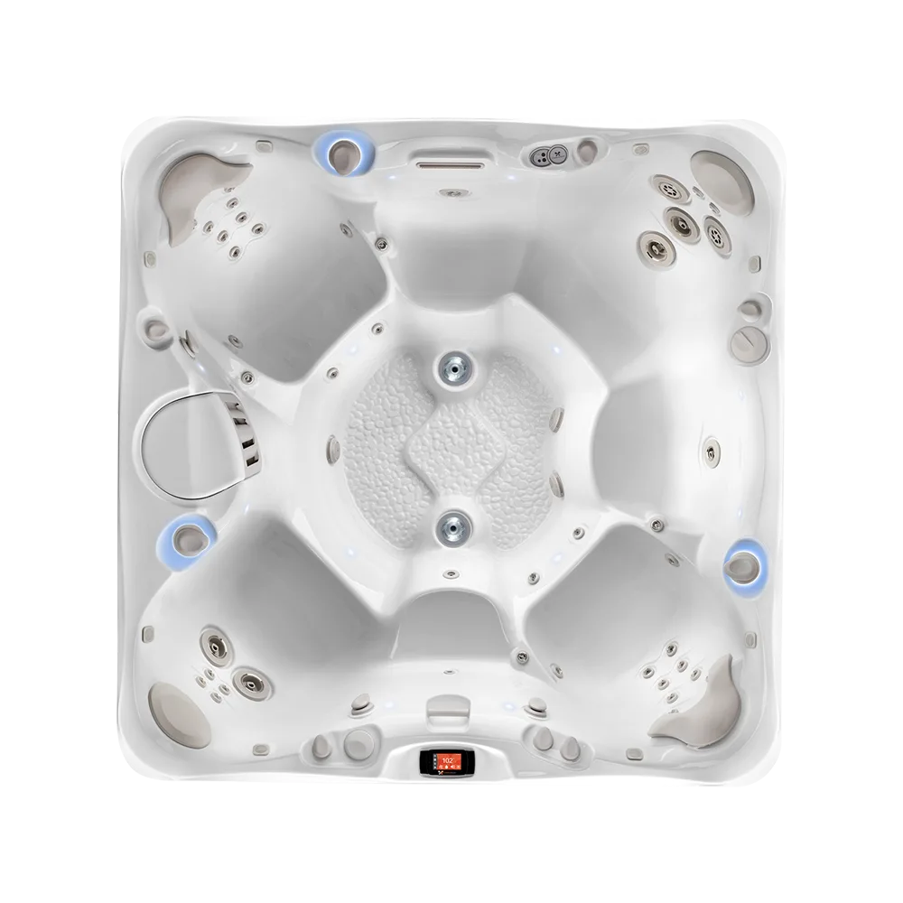 Caldera Niagara hot tub for 7 people with an all-seater layout in a Palm Beach outdoor settingCaldera Niagara hot tub for 7 people with an all-seater layout in a Palm Beach outdoor setting