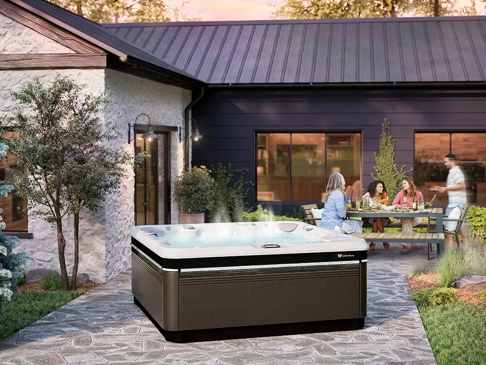Caldera Spas hot tub in an outdoor living space