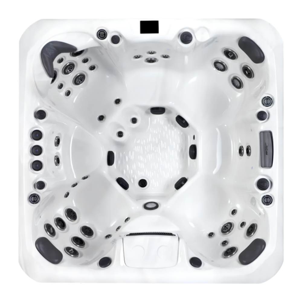 Platinum Colombo hot tub for 7 people with an all-seater layout in a Palm Beach outdoor settingPlatinum Colombo hot tub for 7 people with an all-seater layout in a Palm Beach outdoor setting