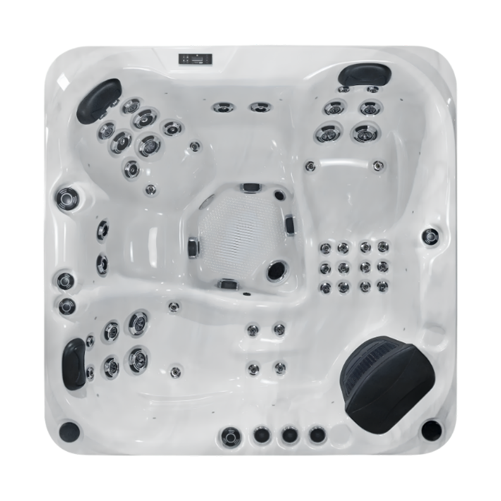 Platinum Happy hot tub for 5 people in a Palm Beach outdoor settingPlatinum Happy hot tub for 5 people in a Palm Beach outdoor setting