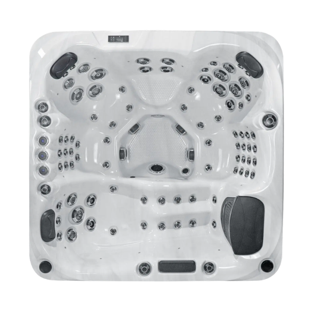 Platinum Palma hot tub for 6 people in a Palm Beach outdoor settingPlatinum Palma hot tub for 6 people in a Palm Beach outdoor setting