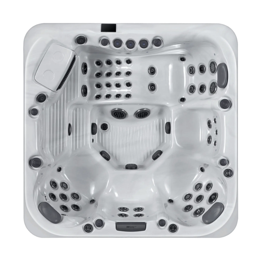 Platinum Positano hot tub for 5 people in a Palm Beach outdoor settingPlatinum Positano hot tub for 5 people in a Palm Beach outdoor setting