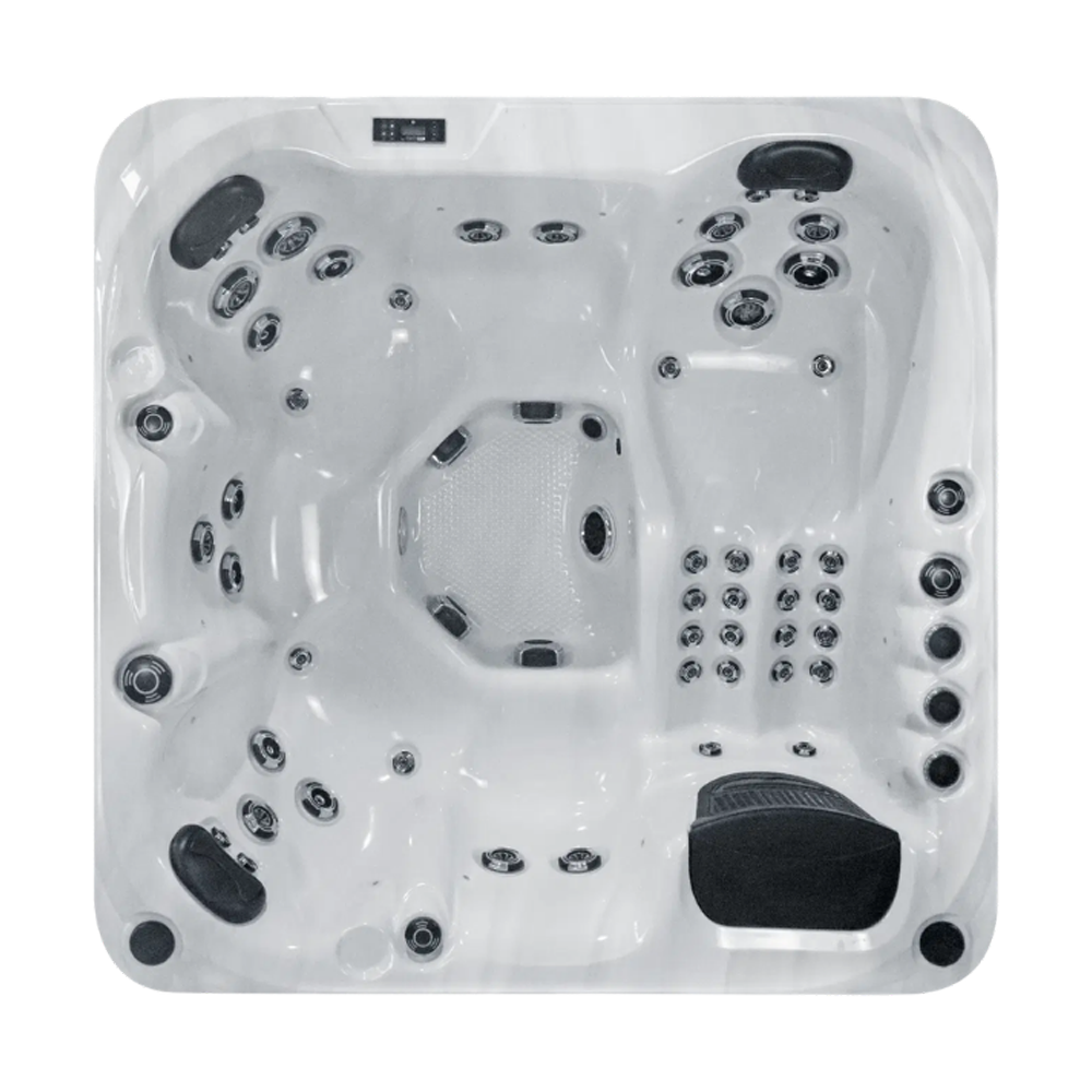 Platinum Refresh hot tub for 6 people in a Palm Beach outdoor settingPlatinum Refresh hot tub for 6 people in a Palm Beach outdoor setting