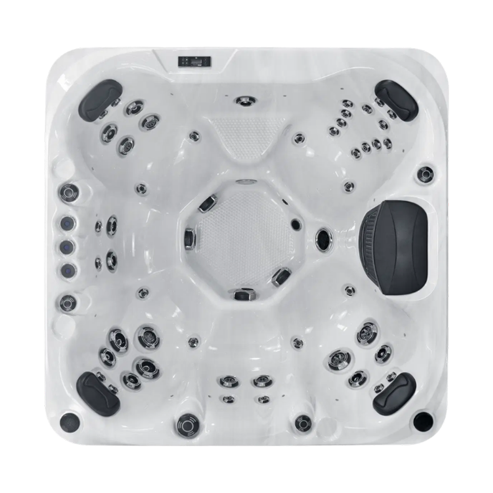 Platinum Seville hot tub for 7 people in a Palm Beach outdoor settingPlatinum Seville hot tub for 7 people in a Palm Beach outdoor setting