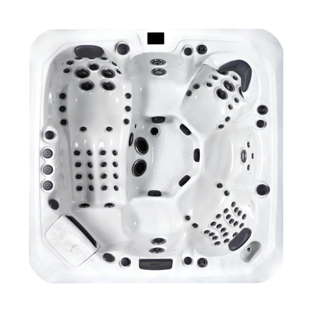 Platinum Tokyo hot tub for 6 people in a Palm Beach outdoor settingPlatinum Tokyo hot tub for 6 people in a Palm Beach outdoor setting