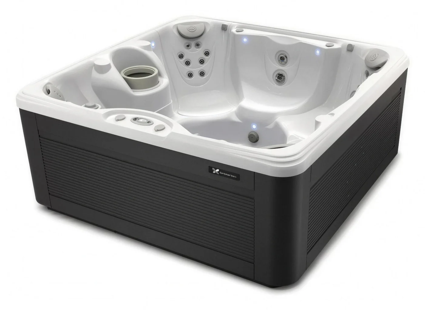 Caldera Vacanza Vanto hot tub with dark cabinet