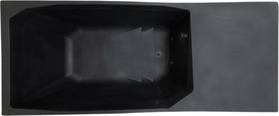 Chill Tubs Lite black cold plunge, top view
