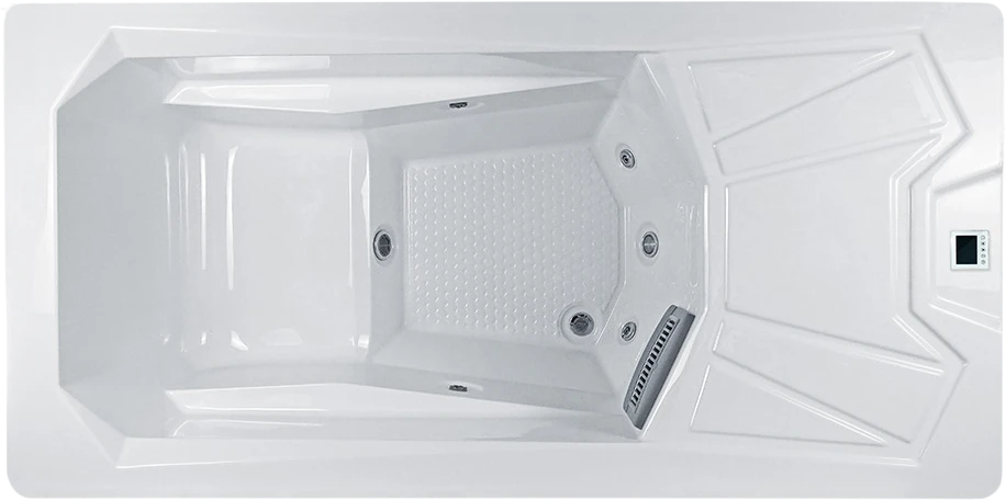 Chill Tubs Pro white acrylic cold plunge, top view