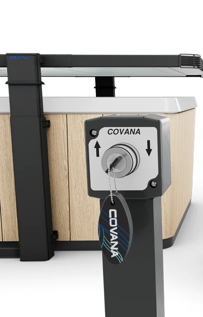 Covana key switch that raises and lowers the Legend