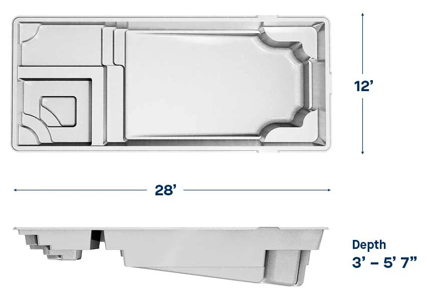 Latham Astoria 12 dimensions drawing