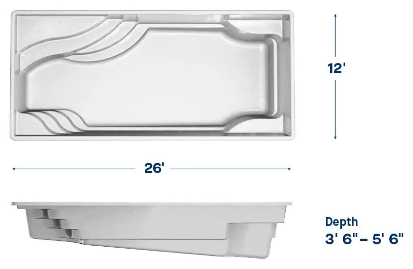 Latham Olympia 12 dimensions drawing