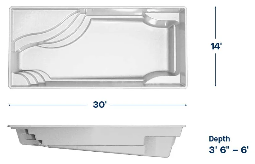 Latham Olympia 14 dimensions drawing