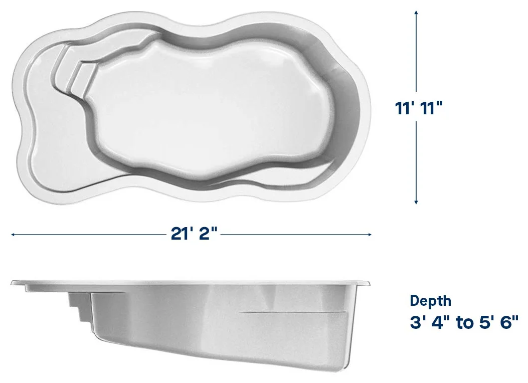 Latham Pleasant Cove dimensions drawing