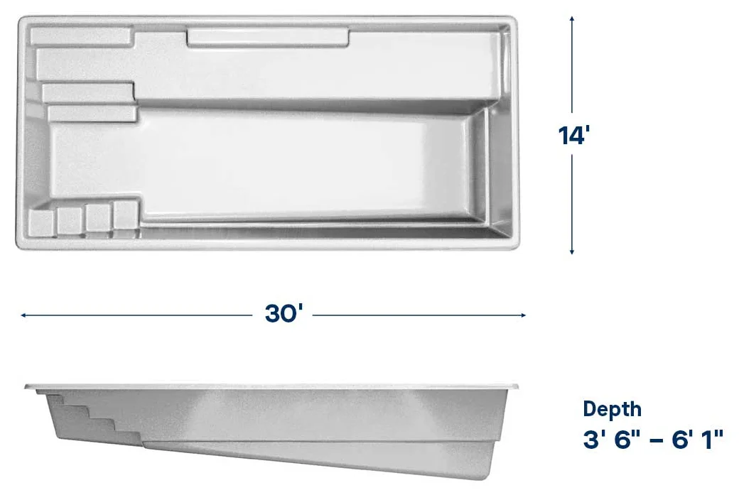 Latham Providence 14 dimensions drawing