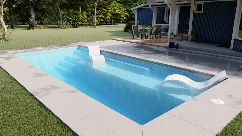 Latham Providence 14 fiberglass pool, photo 2