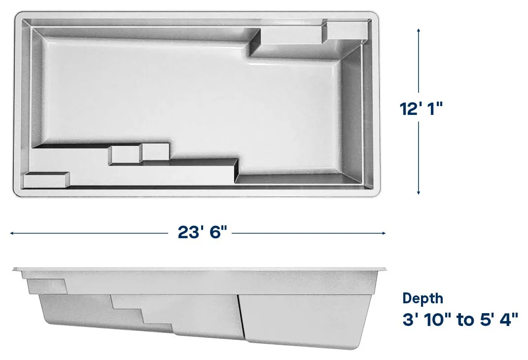 Latham San Marino 12.23 dimensions drawing