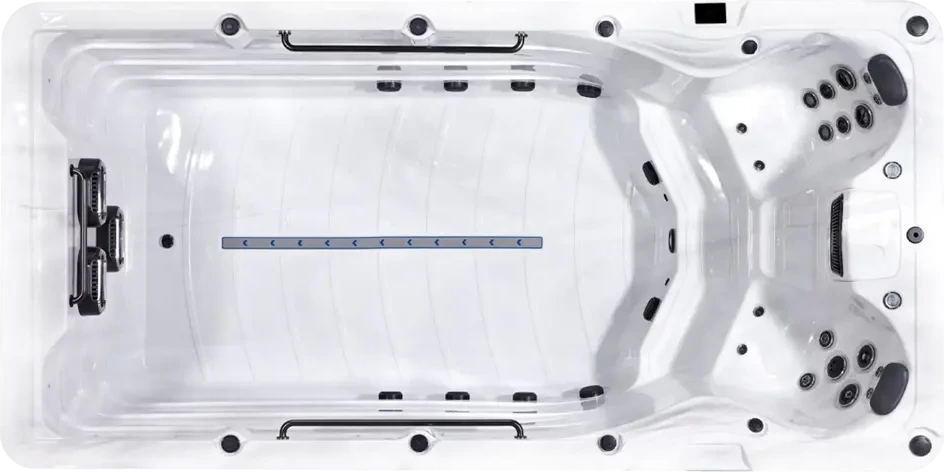 Platinum Eros swim spa seen from above
