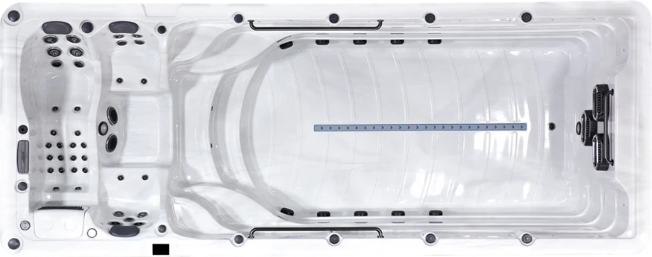 Platinum Zelus swim spa seen from above