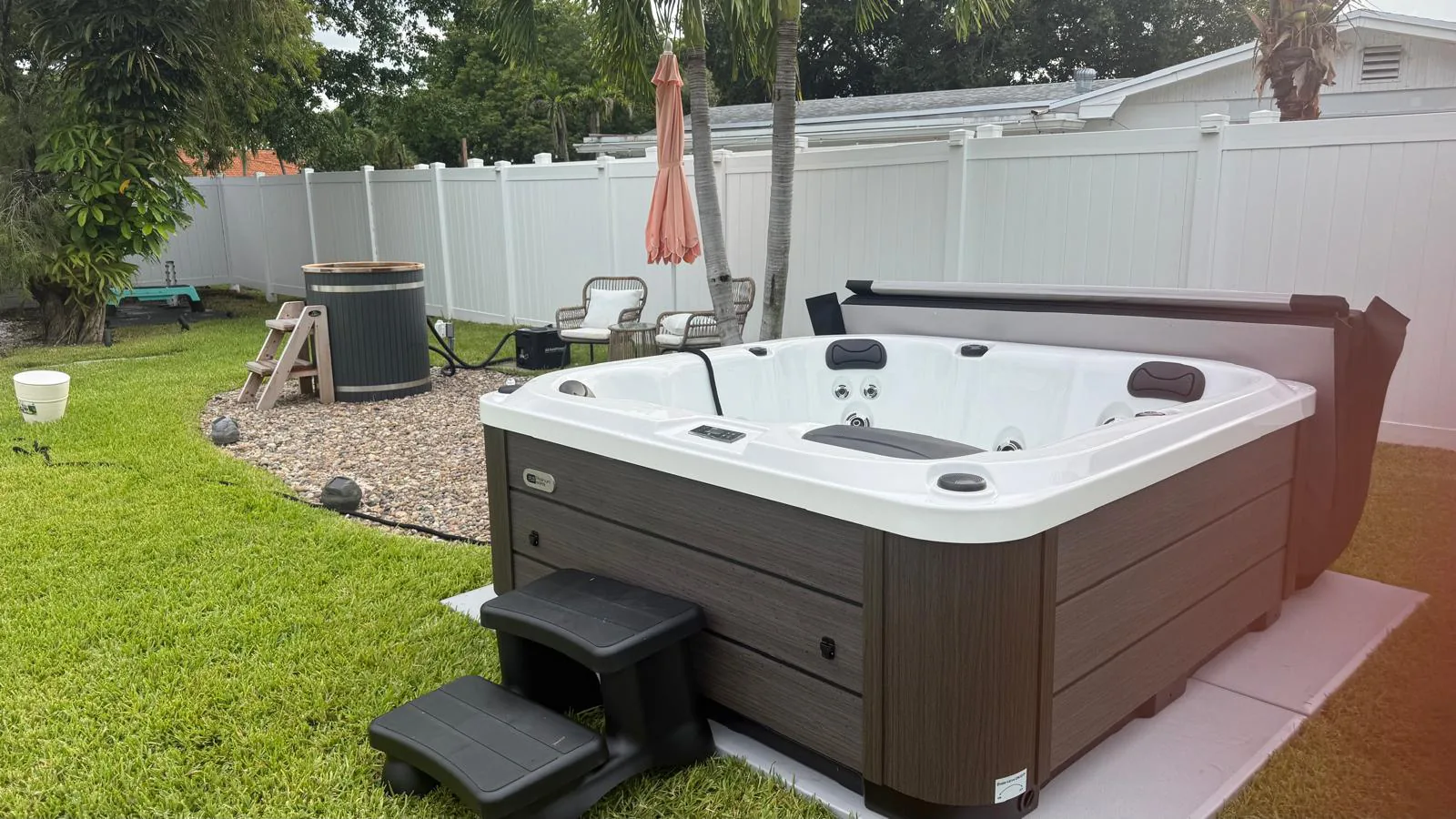 Platinum Spas Reims plug-and-play hot tub delivered in West Palm Beach